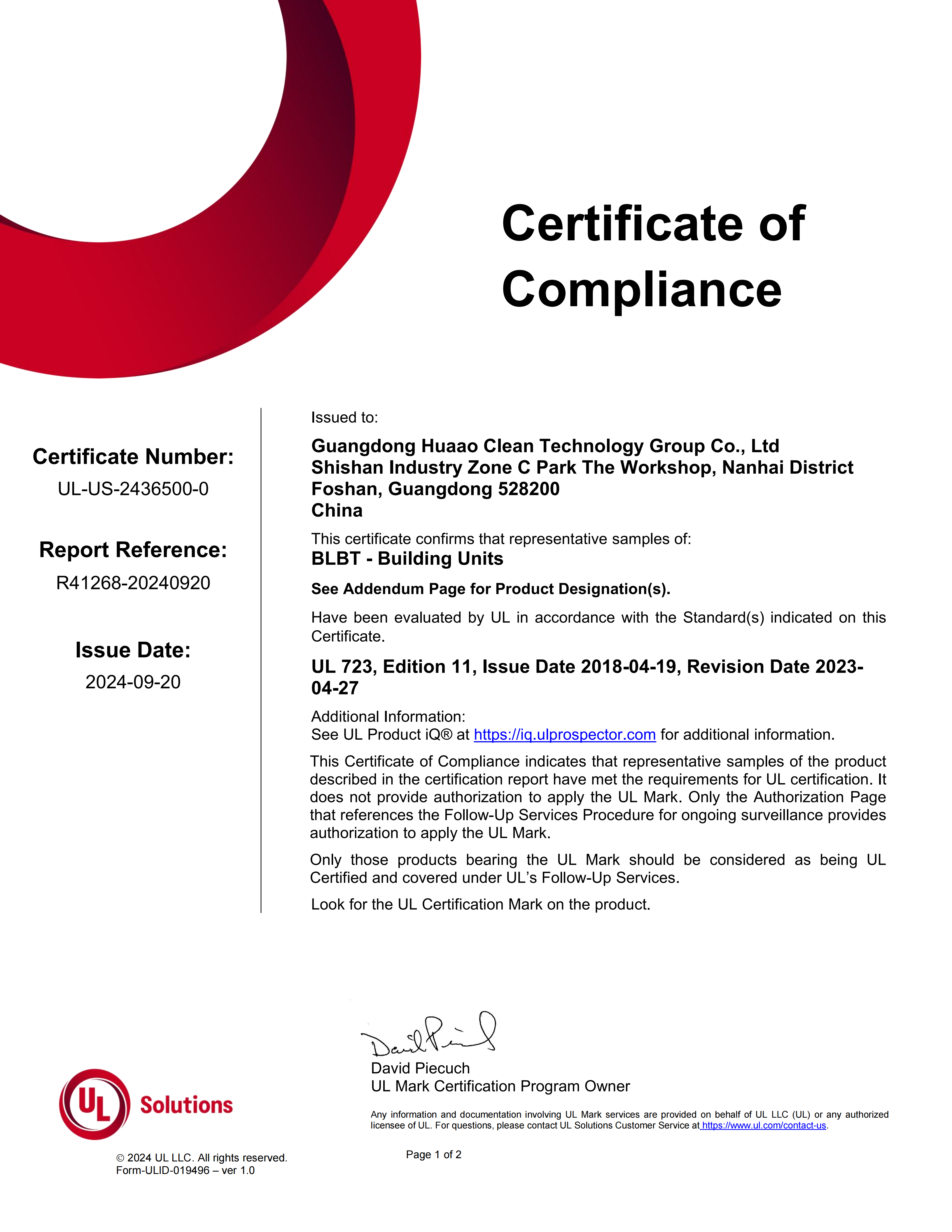 certification