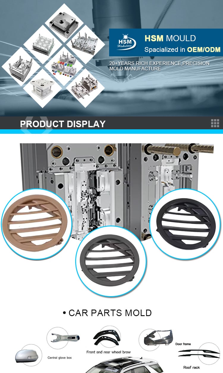 Rapid Low Volume Injection Molding of Custom POM Auto Parts PVC ABS PP Plastic Mould Component Manufactured by Experts factory