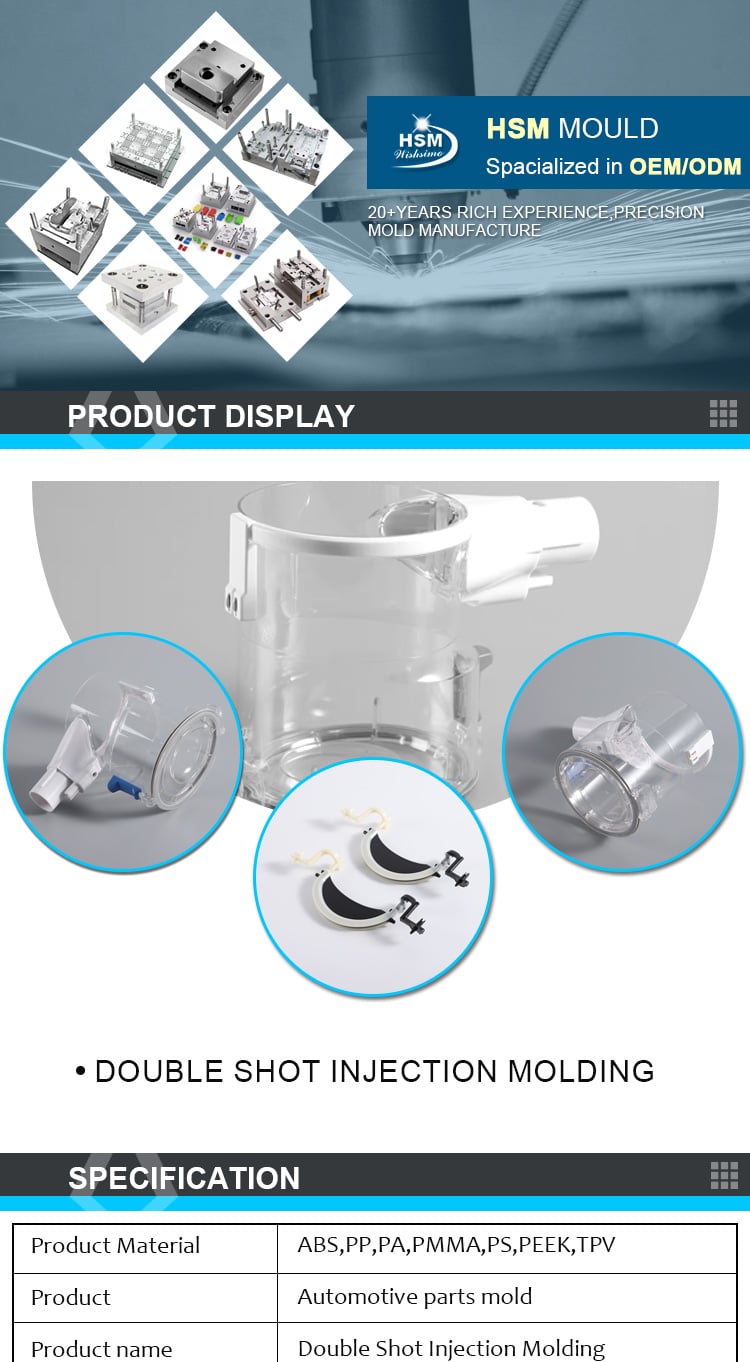 Custom High precision Plastic product over molding double shots 2K Injection Molding manufacturer manufacture