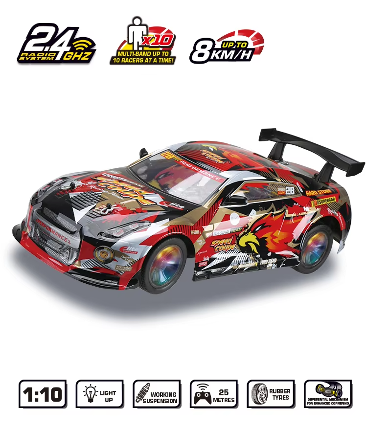 新着商品: STREET CHAMP、2.4GHz 1/10スケールRCレーシングカー