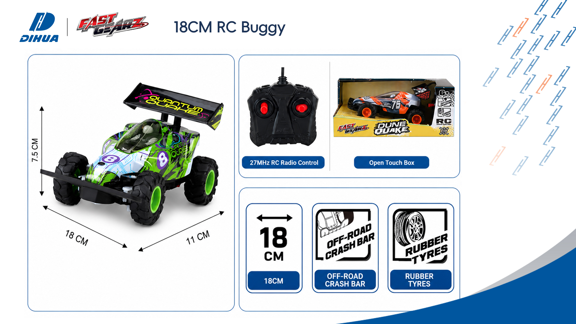 18CM 27MHz RC PVC Buggy