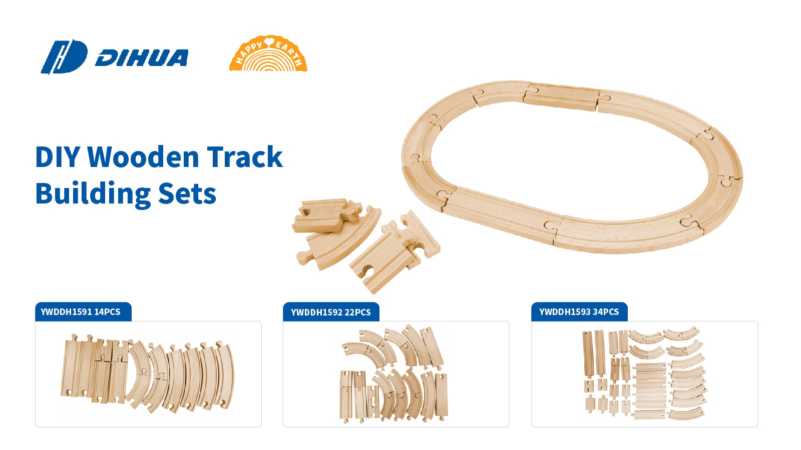 DIY wooden track set