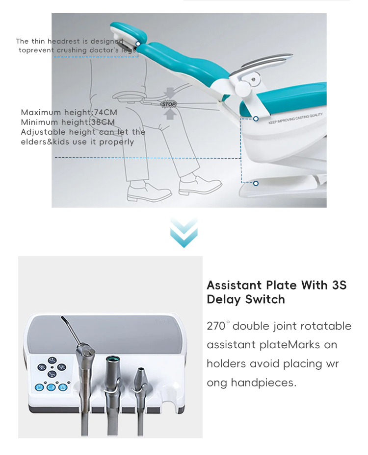 High quality dental equipments dental chair price Electric dental chair supplier