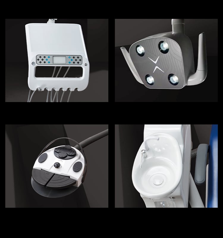 High Quality Full Set Treatment Led Light Electric Dental Chair supplier