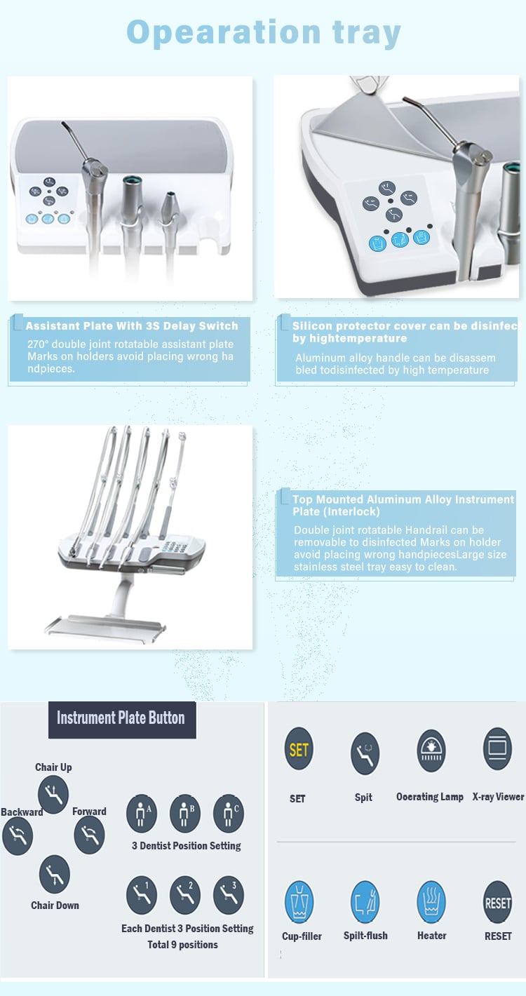 Supply dental unit chair high quality dental chair details