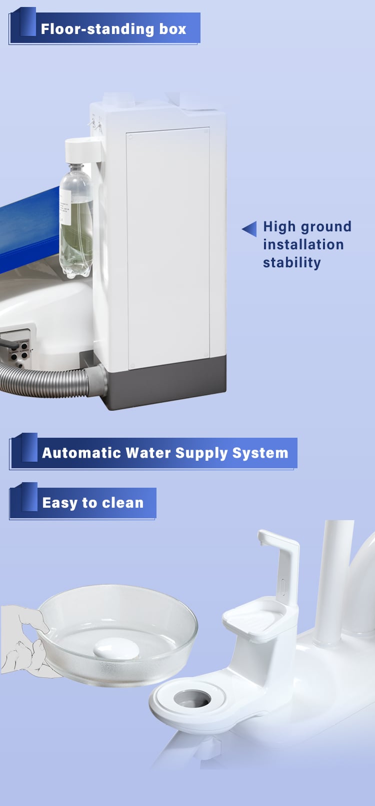 Supply dental unit chair high quality dental chair details
