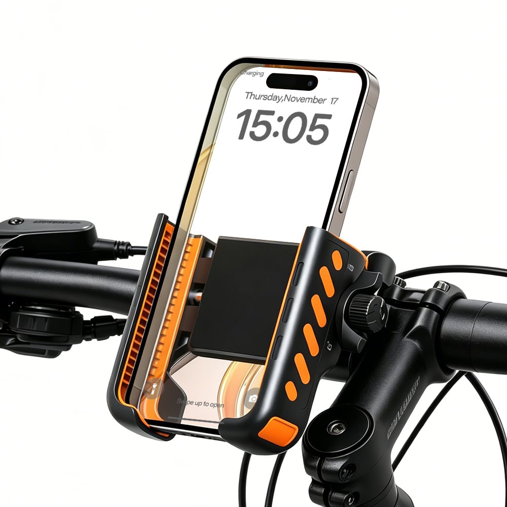 Hot Selling Quick Lock Bike Phone Mount Holder CH07+C149 – One Hand Operation Motorcycle Phone Holder， 360° Rotatable， for 18-40mm Handlebar， Universal 4-7 Inch Cell Phone Mount for Bike/Motorcycle/Electric Scooter
