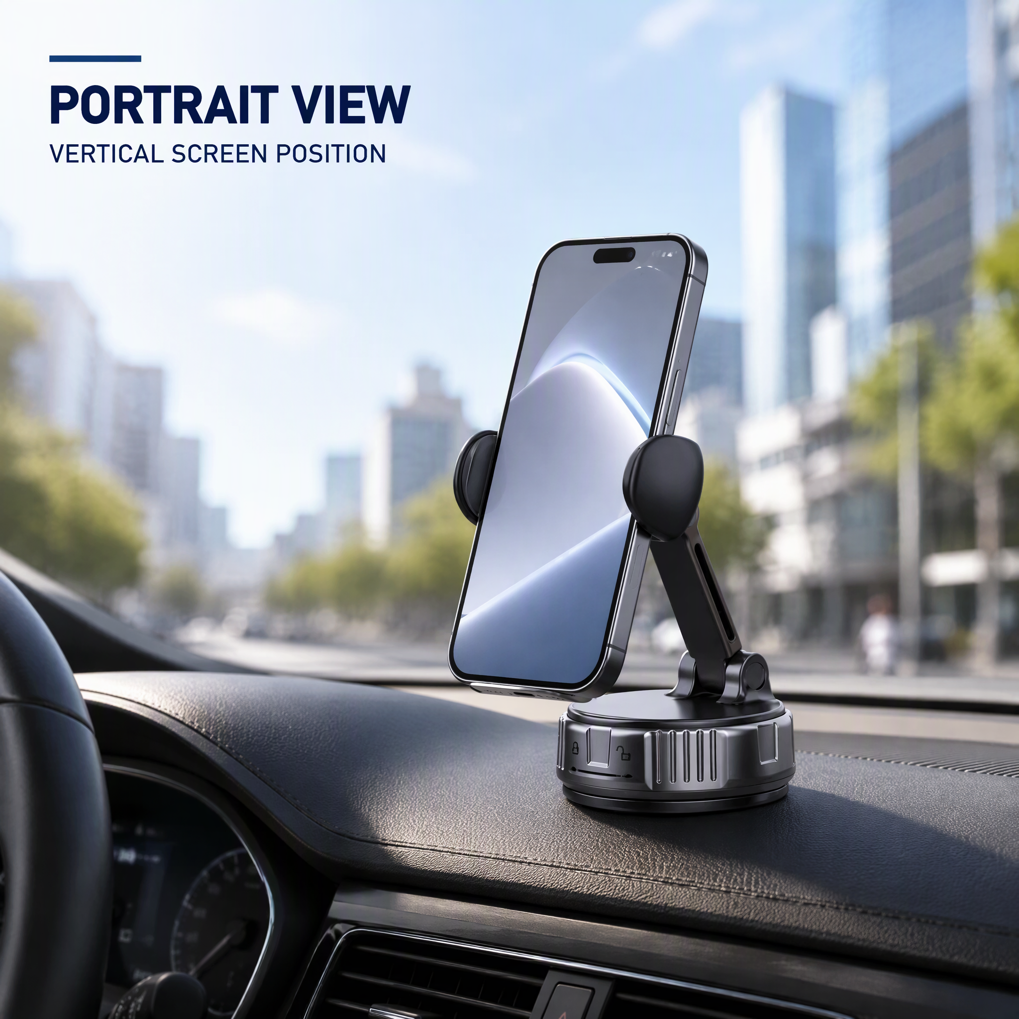 Vacuum Suction Phone Holder CH14‑C 360° Rotatable