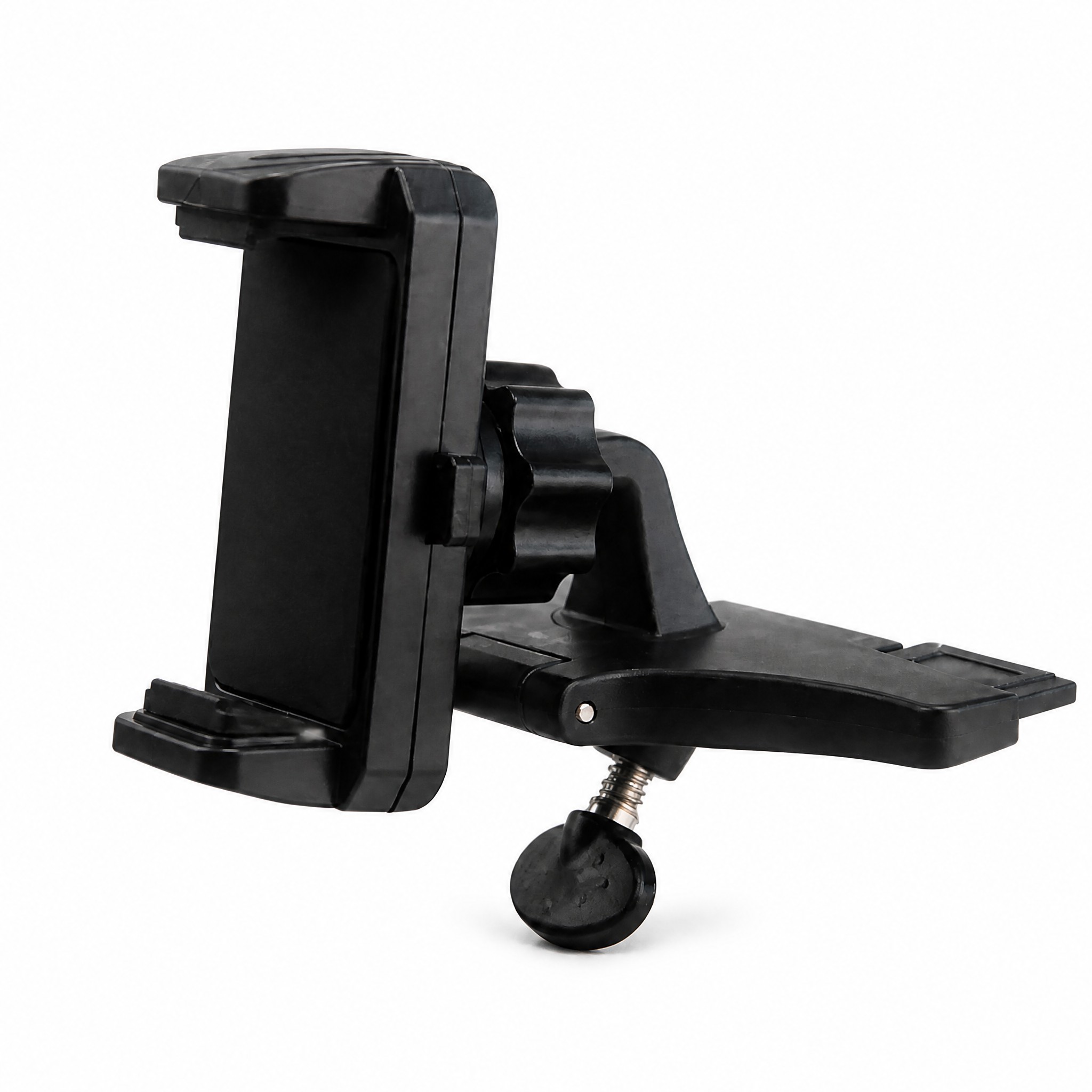 Universal 360 Degree Rotation One Button Release CD Player Phone Mount H106+C96 – CD Slot Car Phone Holder, 360° Rotatable, OneButton Release, for 3.5-6.5 inch Smartphones
