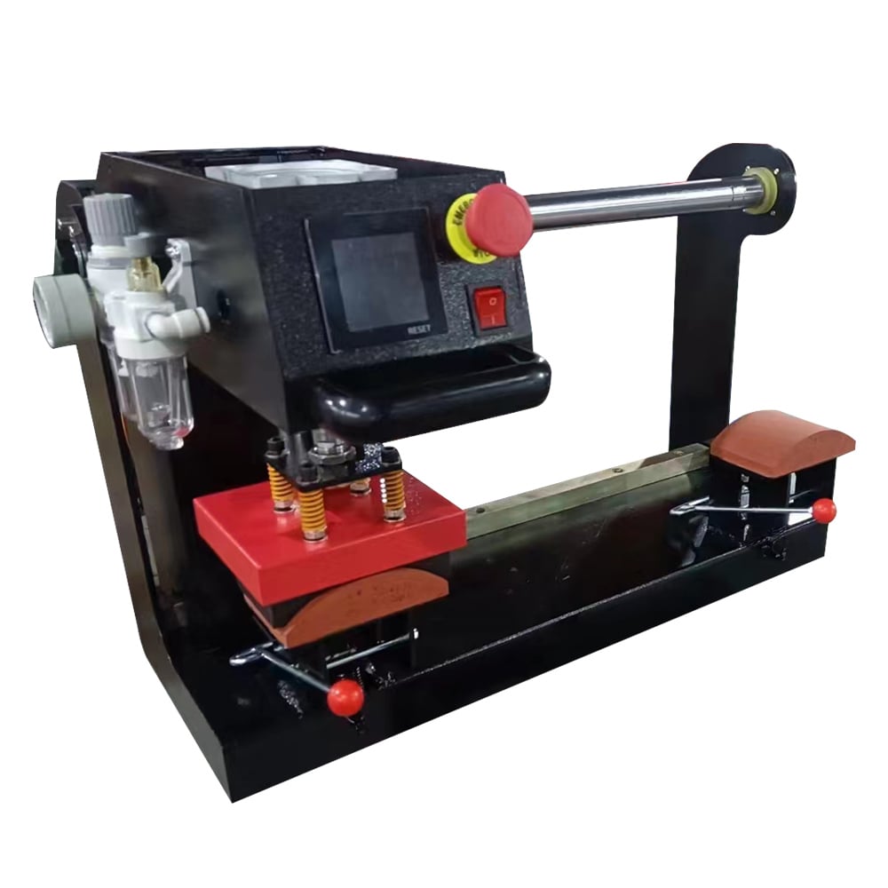 Sliding up double-station baking machine