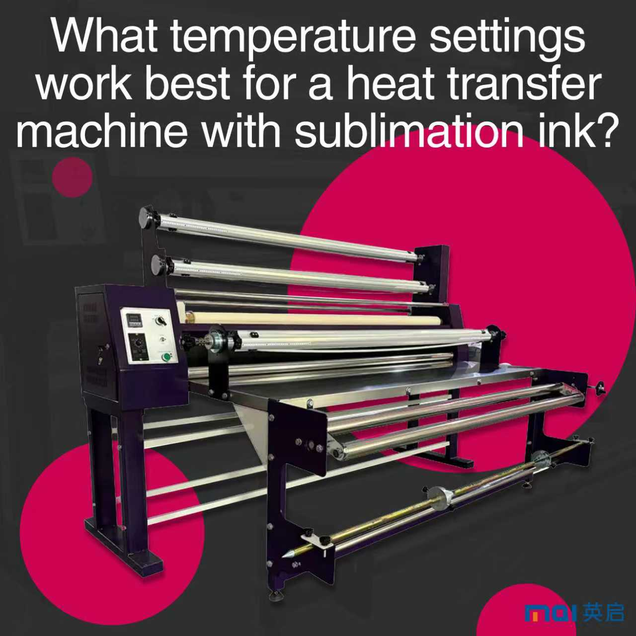 How should heat transfer machine temperature be adjusted for sublimation on different fabrics?