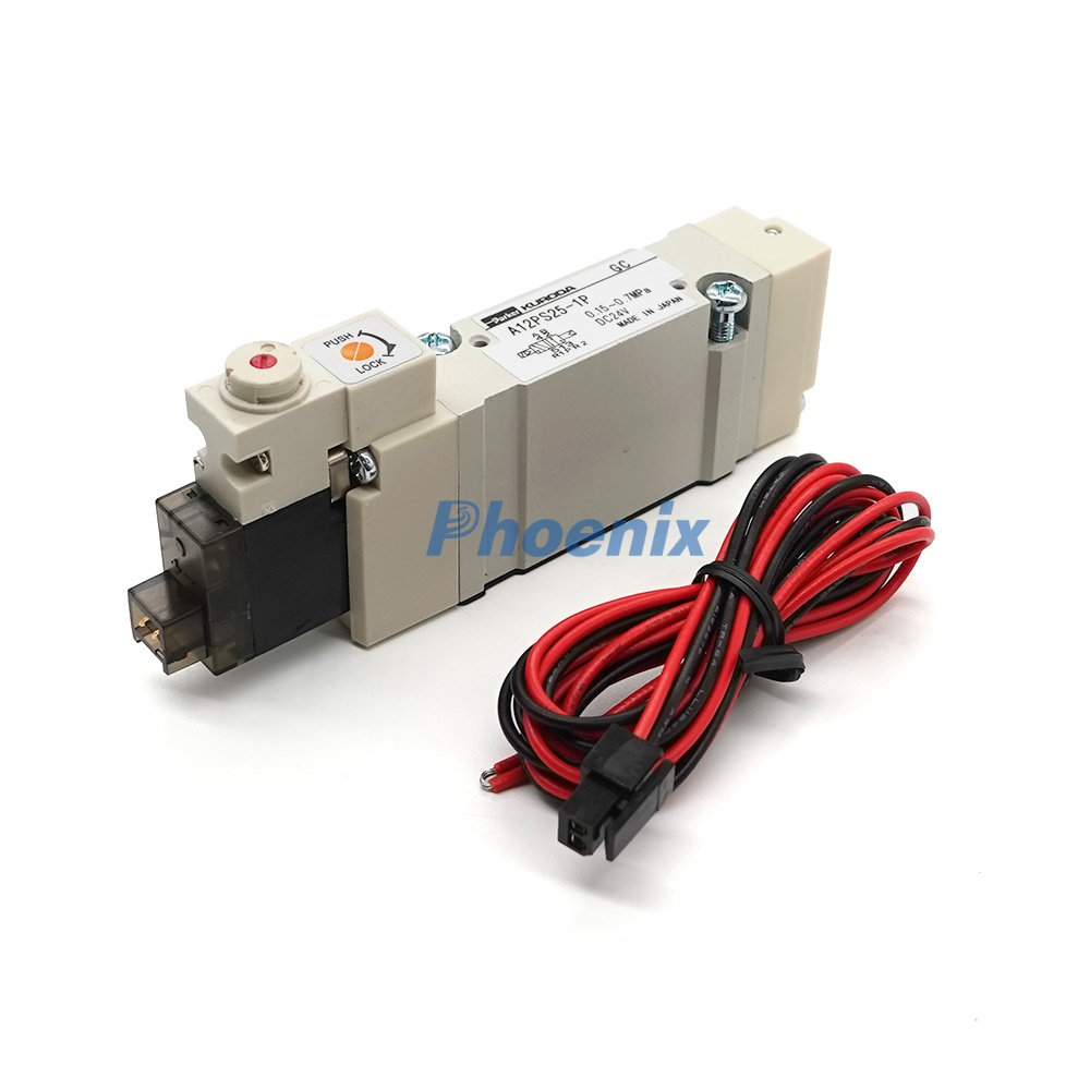 Komori Solenoid Valve A12PS25-1P | 3Z0-8102-890 Offset Printing Machine Spare Parts | DC24V Air Control Valve