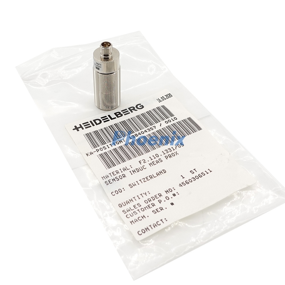 Heidelberg Front Guide Wheel with Double Sheet Detector F2.110.1331 IP67 Metal Sensor