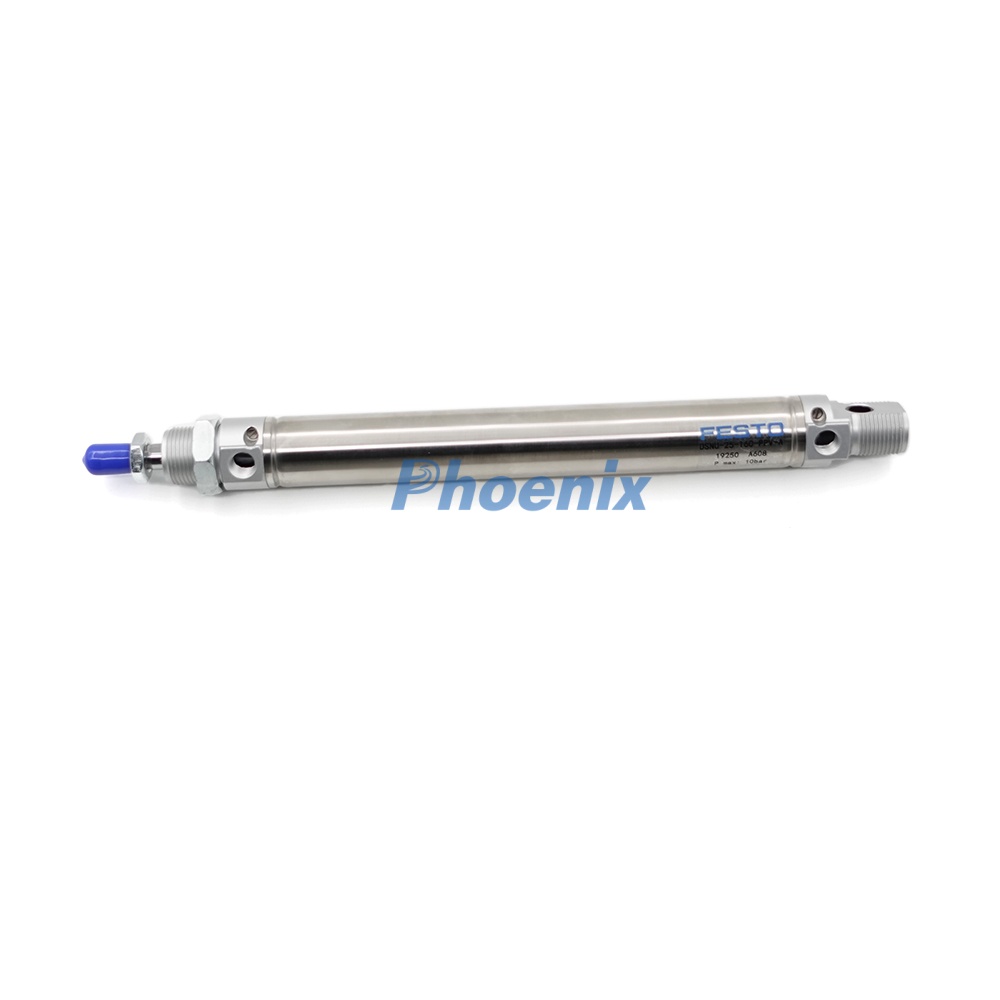 Original Festo 19250 DSNU-25-160-PPV-A Round Cylinder | 25mm Bore, 160mm Stroke with Adjustable Cushioning