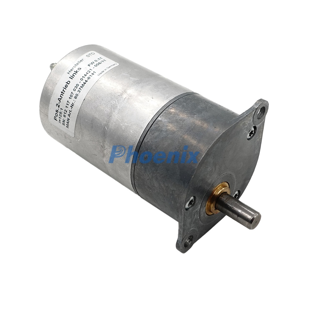 Original Used Manroland 80.37M44-8141 Pos.2-Antrieb Links Servo Motor i=125:1 Suit for Roland R700 R900 Offset Printing Spare Parts