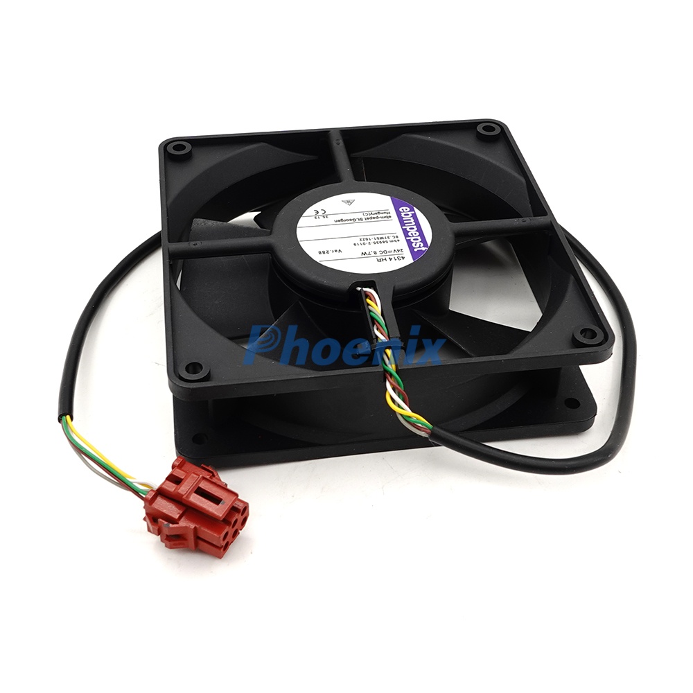 Original Used ebmpapst Cooling Fan 4314 HR 24V 8.7W Suit for Roland R700 R900 Offset Printing Machine Cabinet Spare Parts