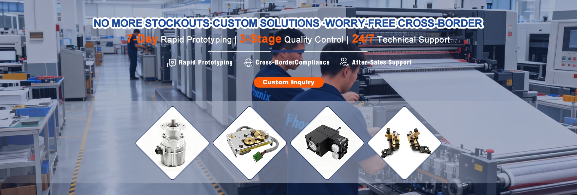NO MORE STOCKOUTS-CUSTOM SOLUTIONS-WORRY-FREECROSS-BORDER