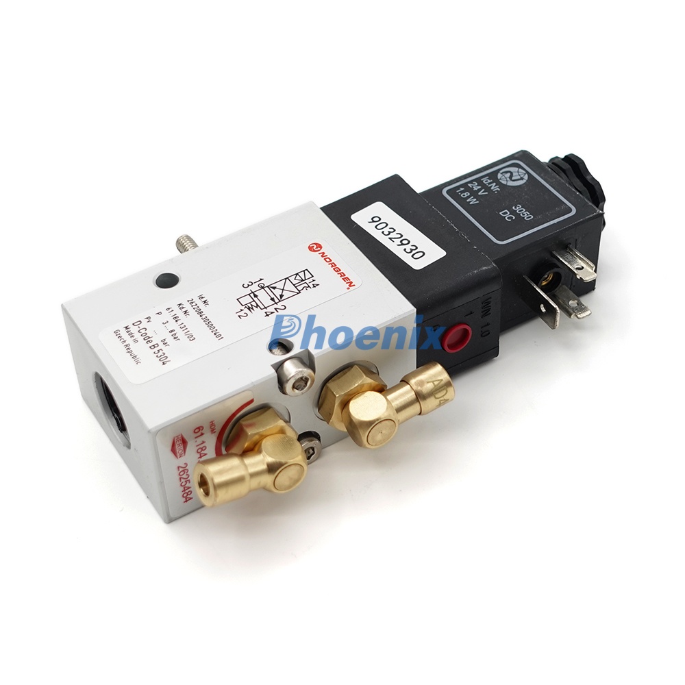 Heidelberg CD102 SM102 Solenoid Valve 61.184.1051 | 61.184.1311/02 Pneumatic Valve | S9.184.1051 Spare Parts for Heidelberg Offset Press