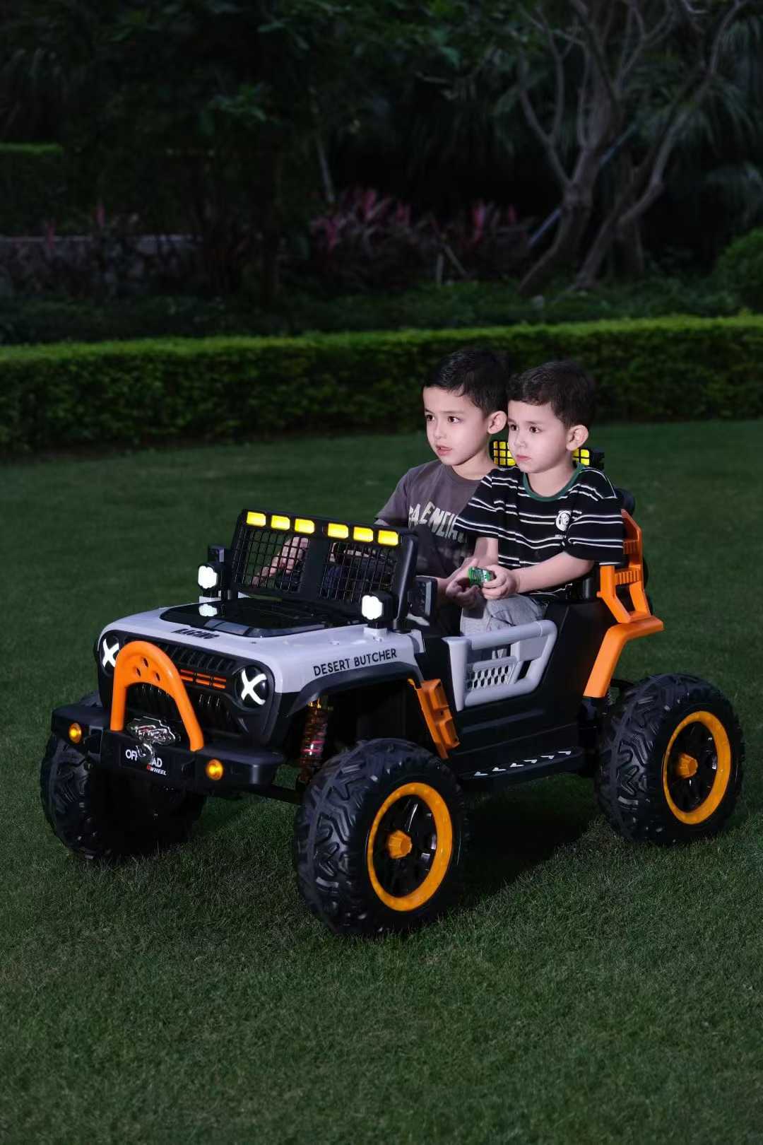 Double Seat Kids Jeep Electric Car for Siblings to Ride Together