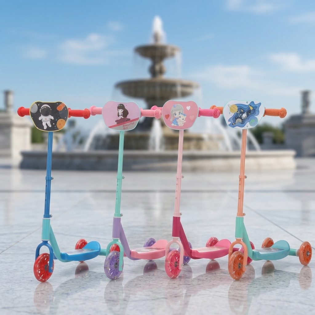 Top Sales Unisex Kids Scooter Plastic Body Parts for Outdoor Use Manufactured Top Scooters for Kids