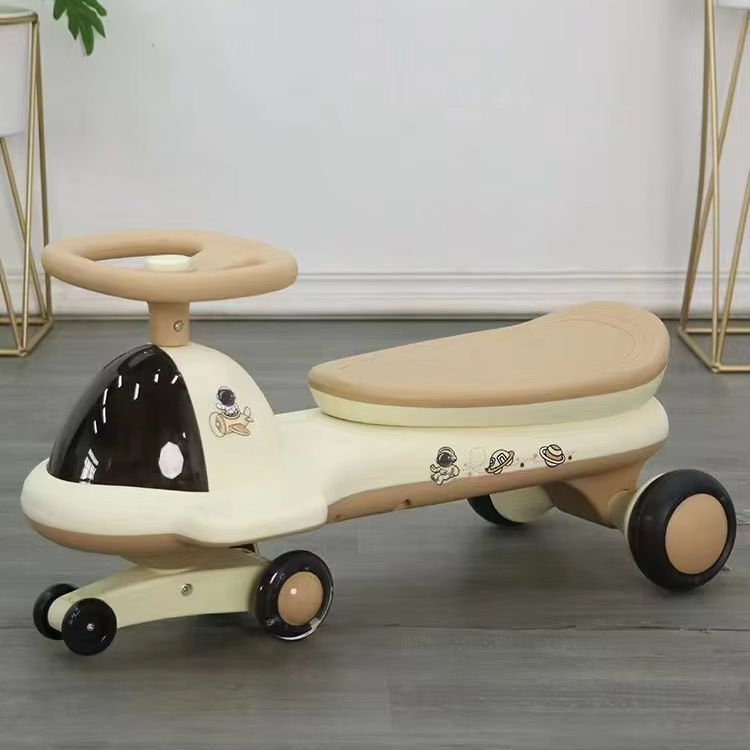 Kids' Plastic Outdoor Swing Car Tricycle Baby Stroller and Ride-on for Playtime