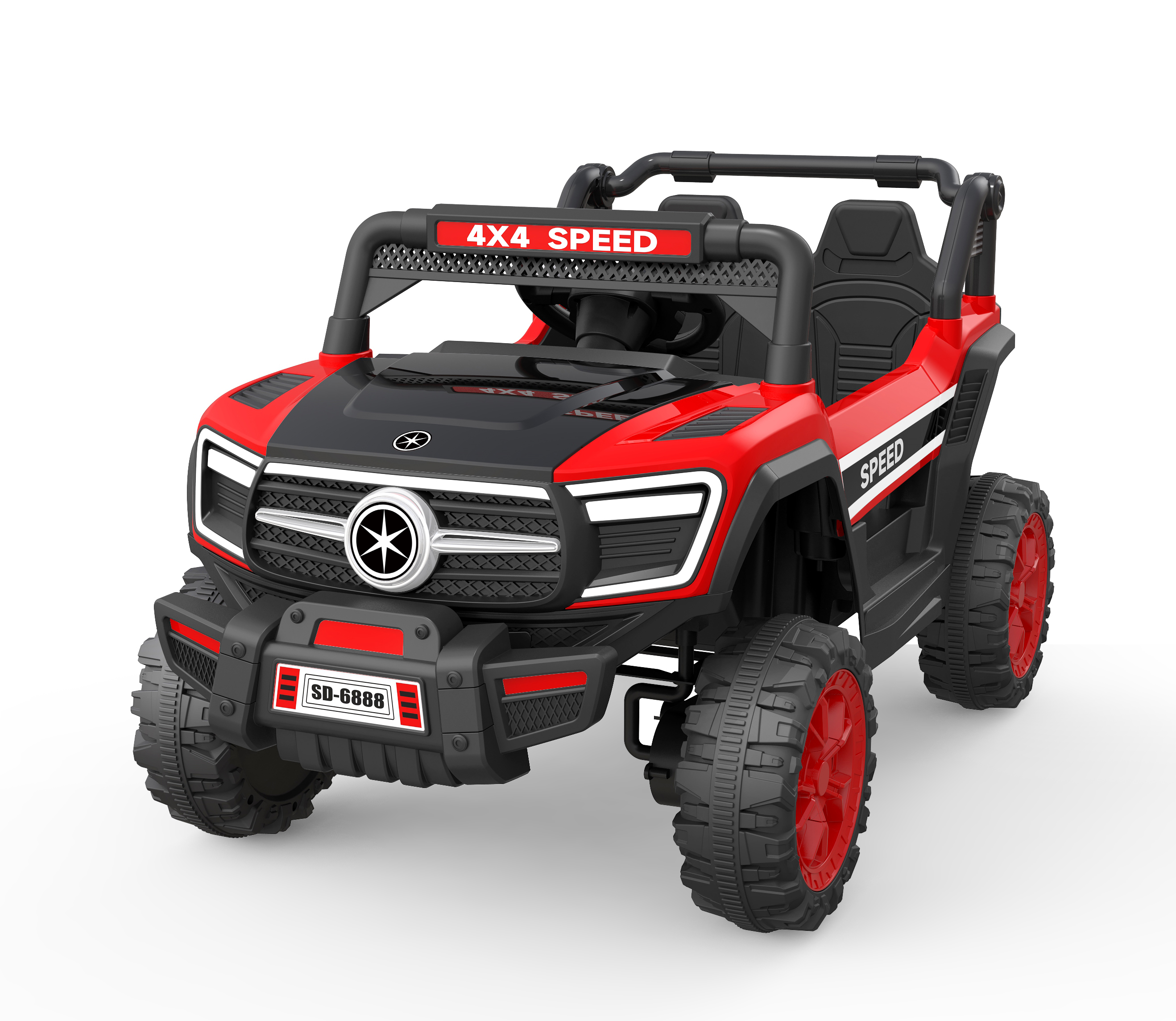 Professional Training Kids Jeep with Simulated Steering & Brakes