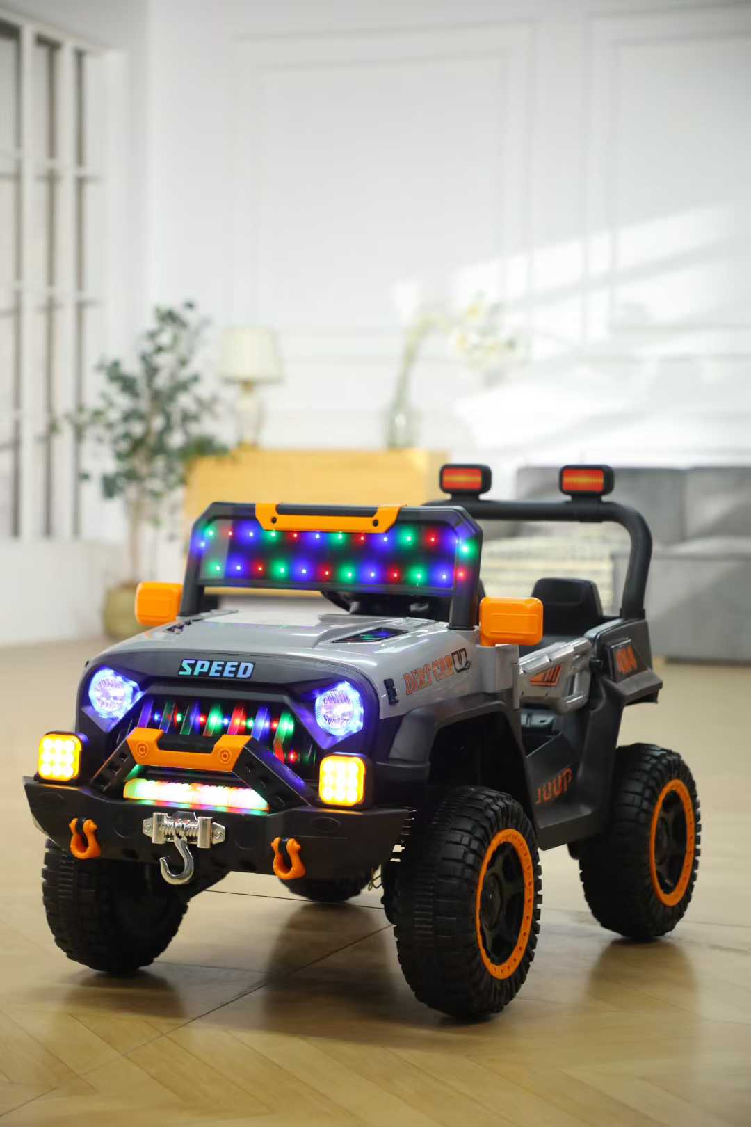 12V Kids All-Terrain Jeep with Working Horn for Park Cruising