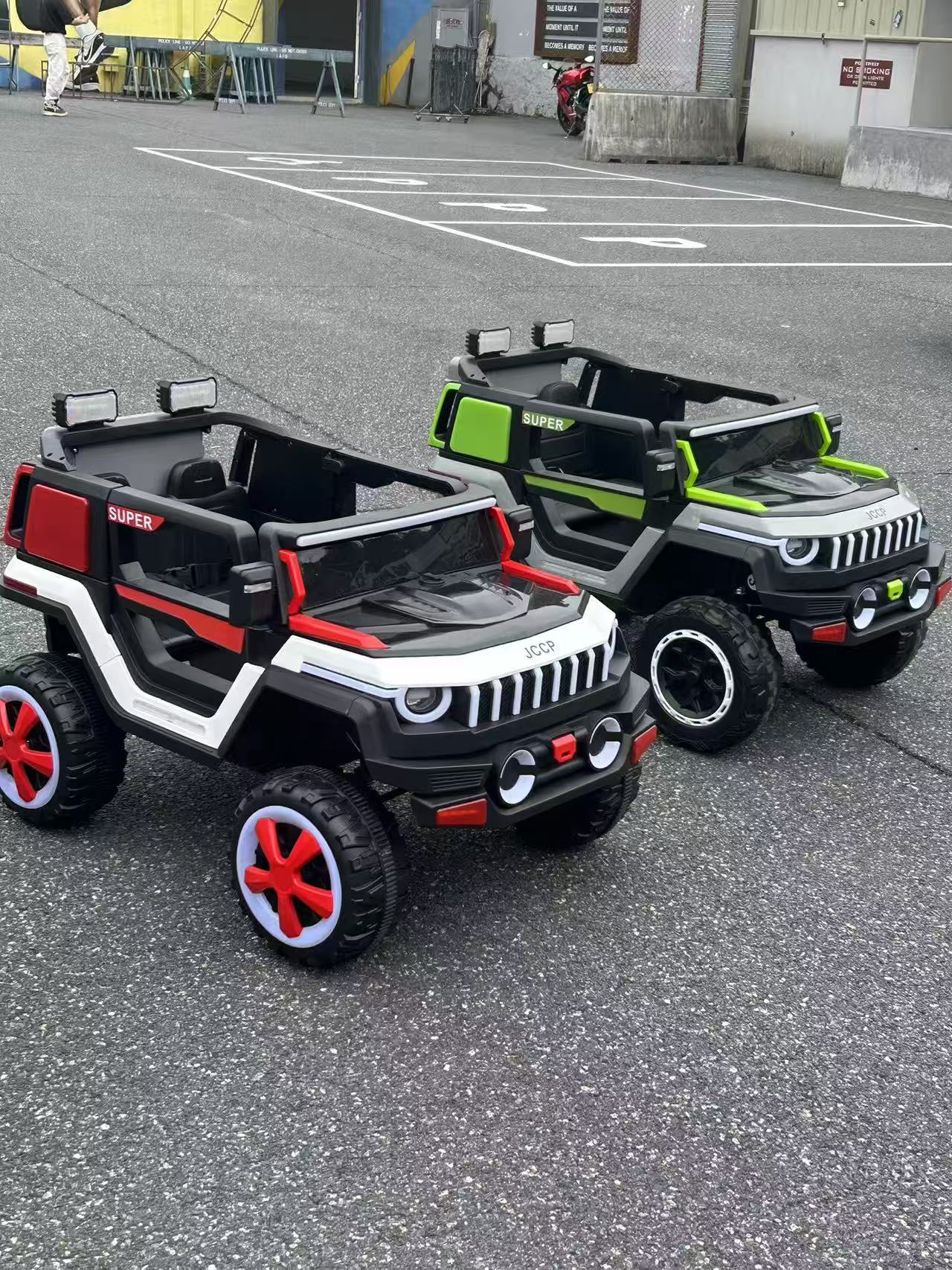 Big Wheel Kids Jeep Toy Car with Bluetooth Music for Park Cruising