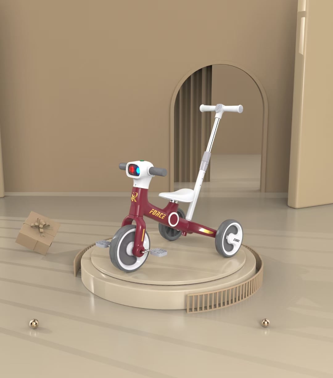 Top quality materials used in childrens tricycle production