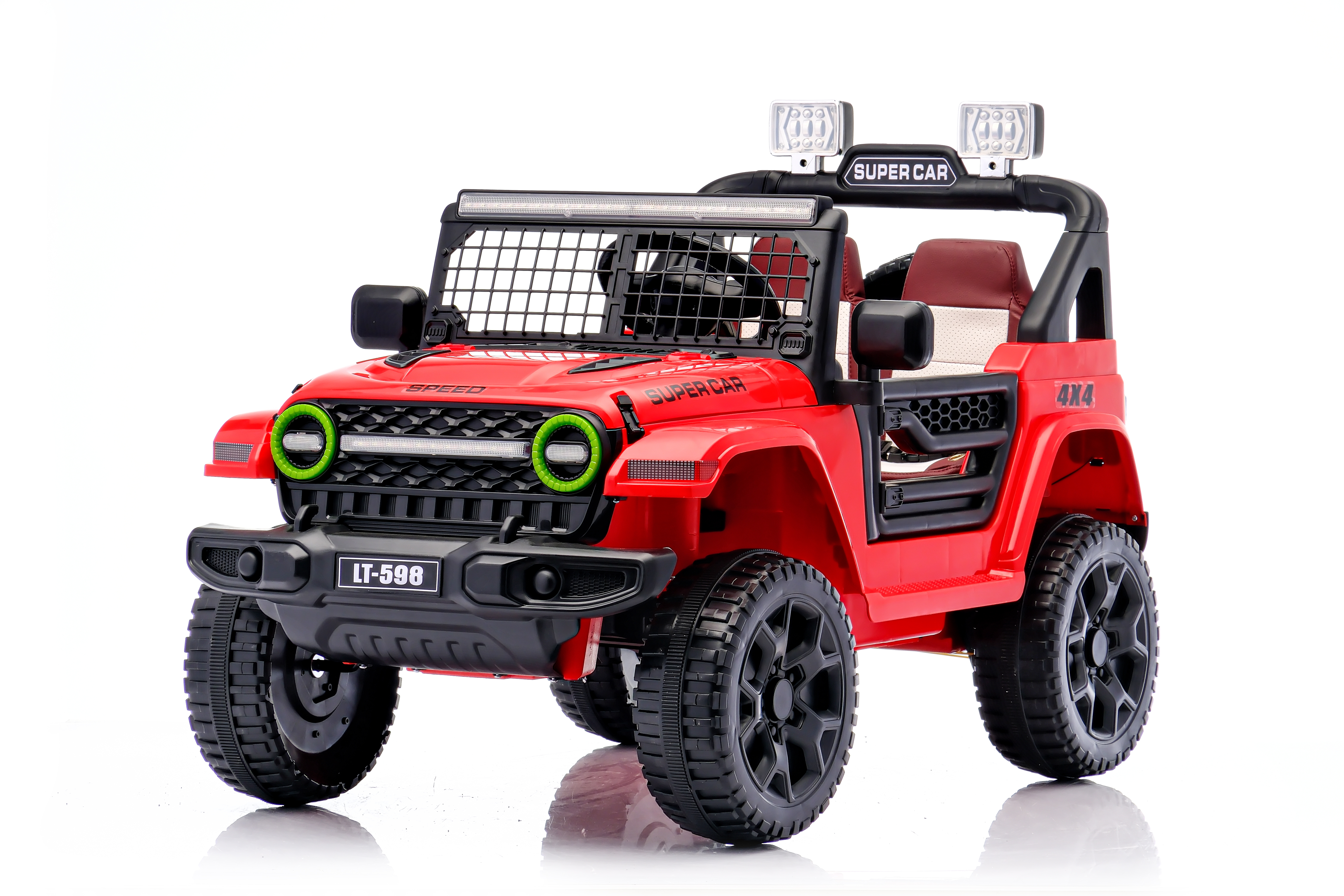 high end four wheel electric battery car remote control new release off road ride on for kids 2 4 years mp3 for boys girls-2