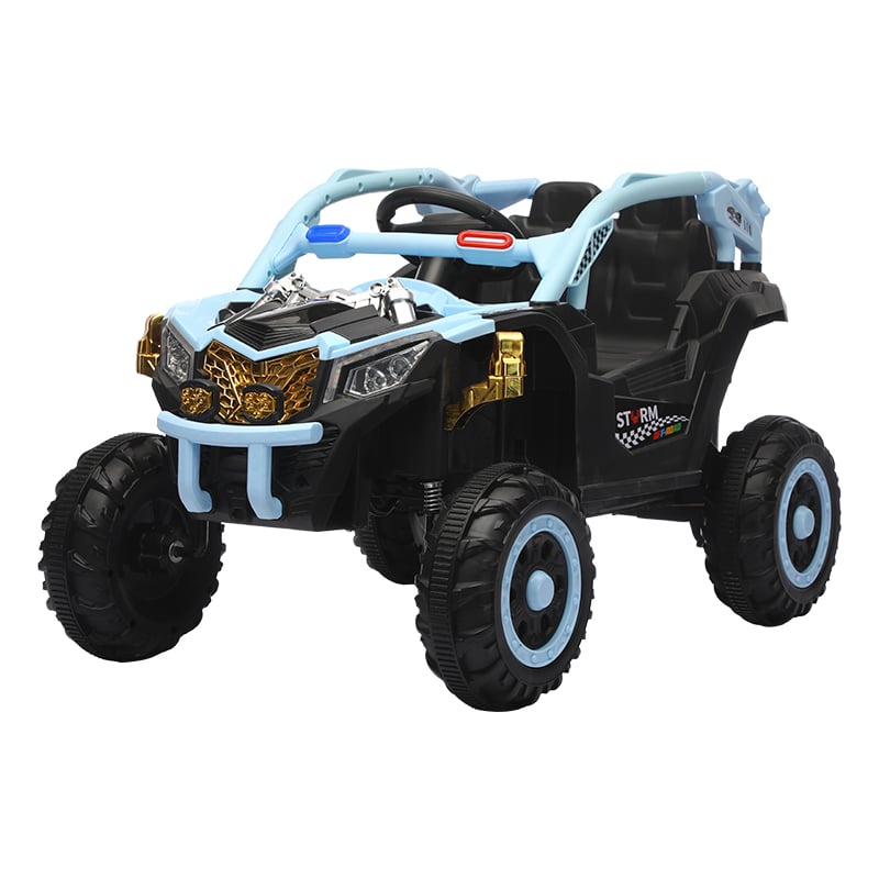 All-Terrain Kids Safari Jeep Ride-On Car with Spare Tire for Expeditions