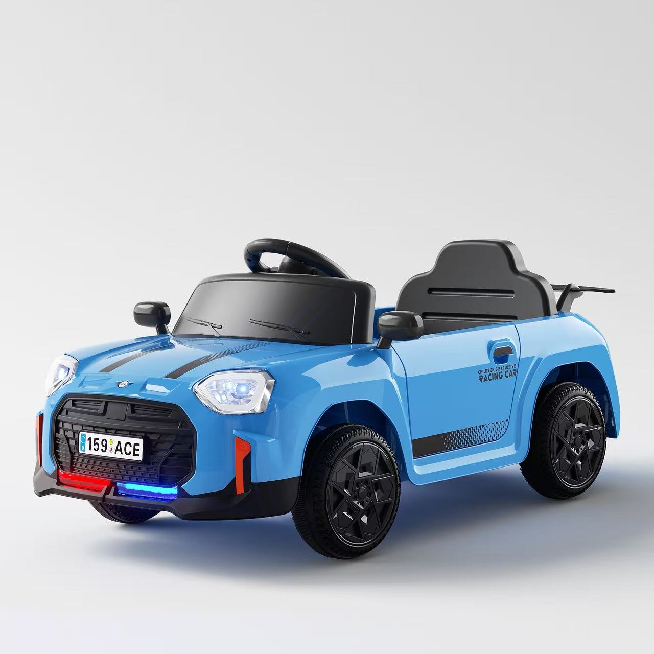 Racing Style Kids Sports Car with Dual Speed & Remote Control