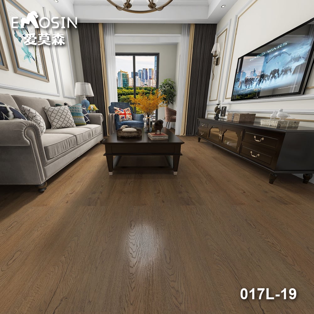 Stone plastic composite vinyl plank flooring
