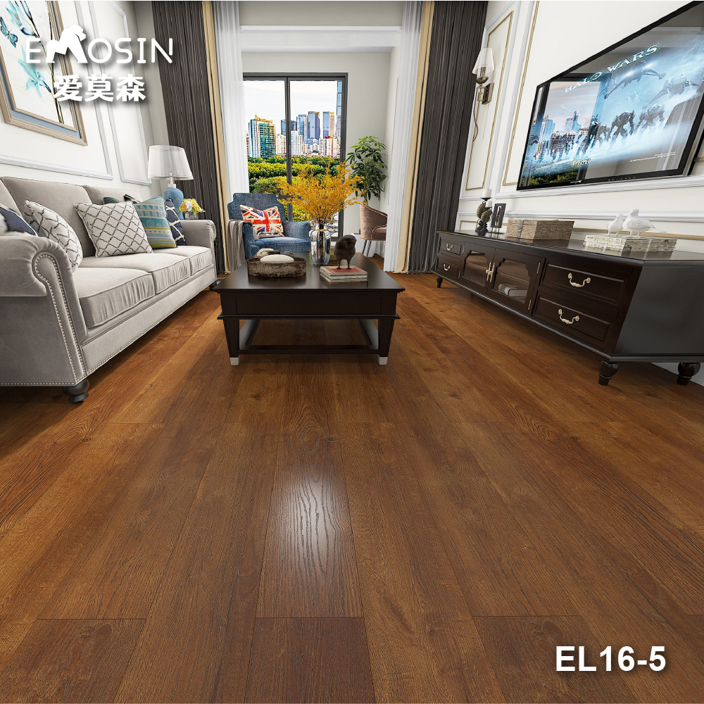 Grey waterproof laminate flooring for kitchen