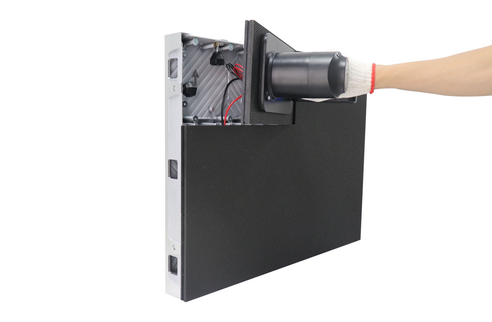 High-precision P1.25 LED module with COB technology for seamless 4K indoor video walls