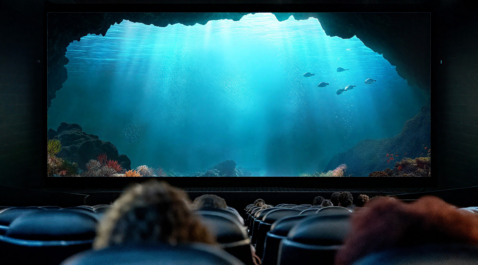Immersive LED video wall tunnel for museum digital art exhibition and interactive visitor experience