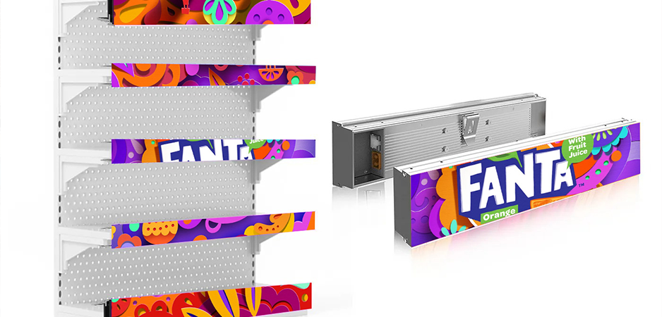 Shelf led screen