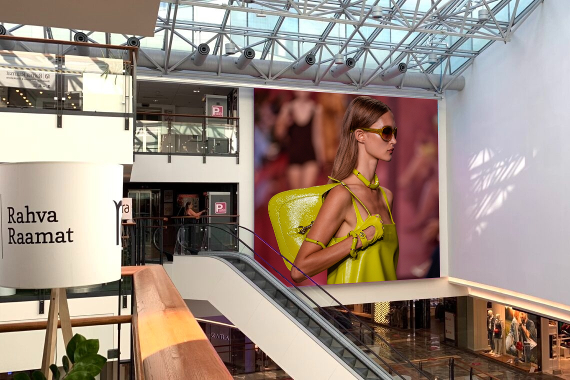 Pantalla LED Interior P2.5 per a un centre comercial de moda d'alta gama