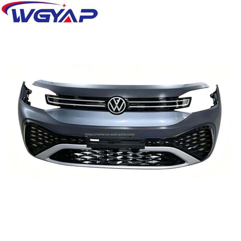 WGYAP OEM 5NN807217 AK GRU 2022 Tiguan VW Car Front Bumper Grille Volkswagen Accessories Front Grille Light