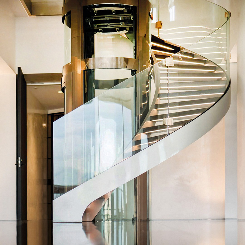 Round Glass Elevator