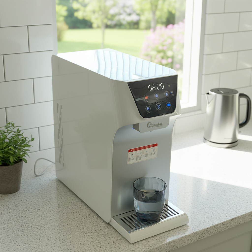 Purificador de Agua Eléctrico para Bebida Directa Caliente y Fría Sistema de Encimera RO Ultrafiltración para el Hogar