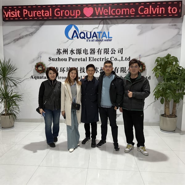Socios globales visitan Aquatal: Una década de innovación en el tratamiento del agua