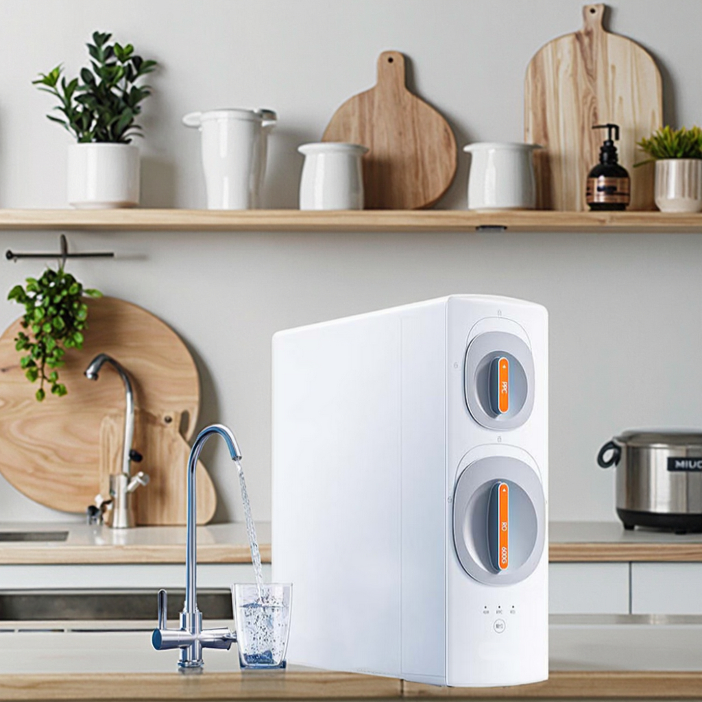 Filtro de Agua para el Hogar por Ósmosis Inversa Sistema Purificador de 2 Etapas con Capacidad de 600 GPD para Uso en Toda la Casa Aplicación Bajo el Fregadero