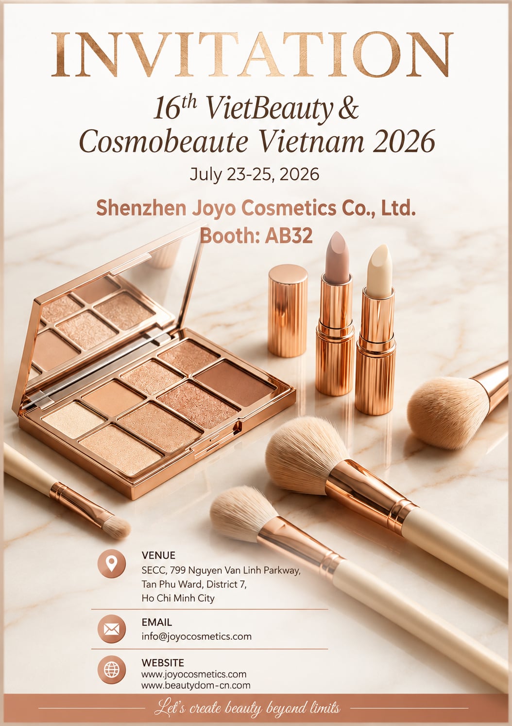 Leading Cosmetic Manufacturer Joyo Cosmetics to Showcase Innovation at VietBeauty 2026