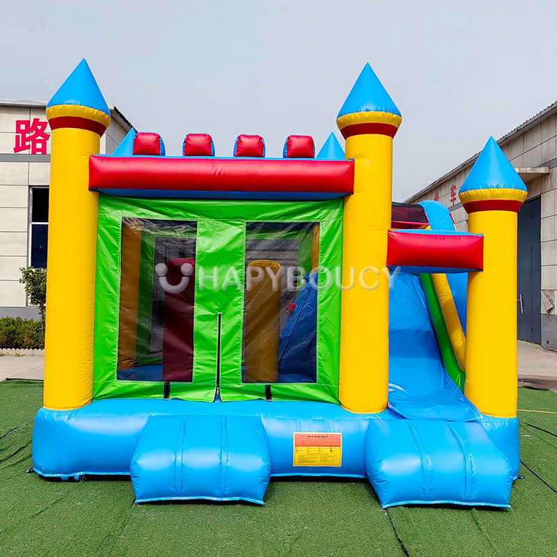 Commerciële Bouncer Glijbaan Combi Opblaasbaar Springhuis met Glijbaan Springkasteel voor Feestverhuur