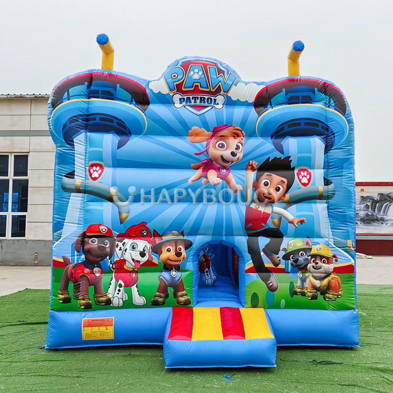 Inflatable paw patrol combo bouncing jumping slide combo Children bounce Trampoline for Rental