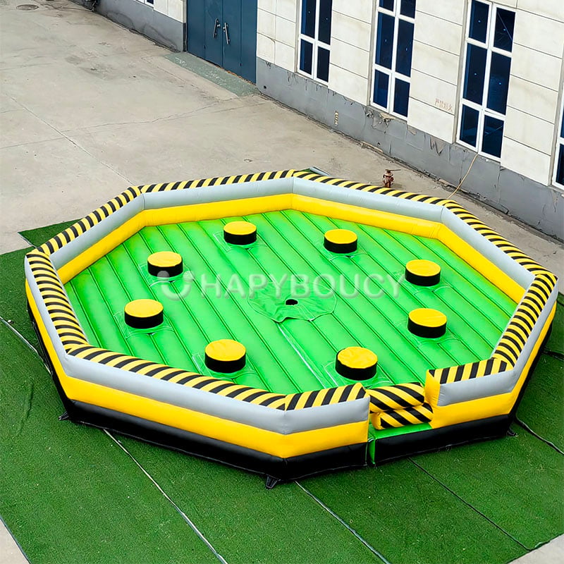 Inflatable Meltdown Sport Game Rotating Obstacle Game Bouncy Mat for Playing