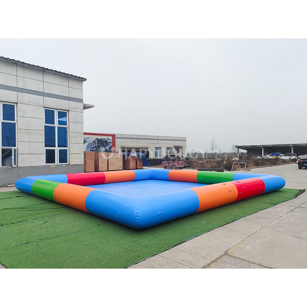 PVC Colorful Inflatable Swimming Pool Airtight Water Pool for Family Friends