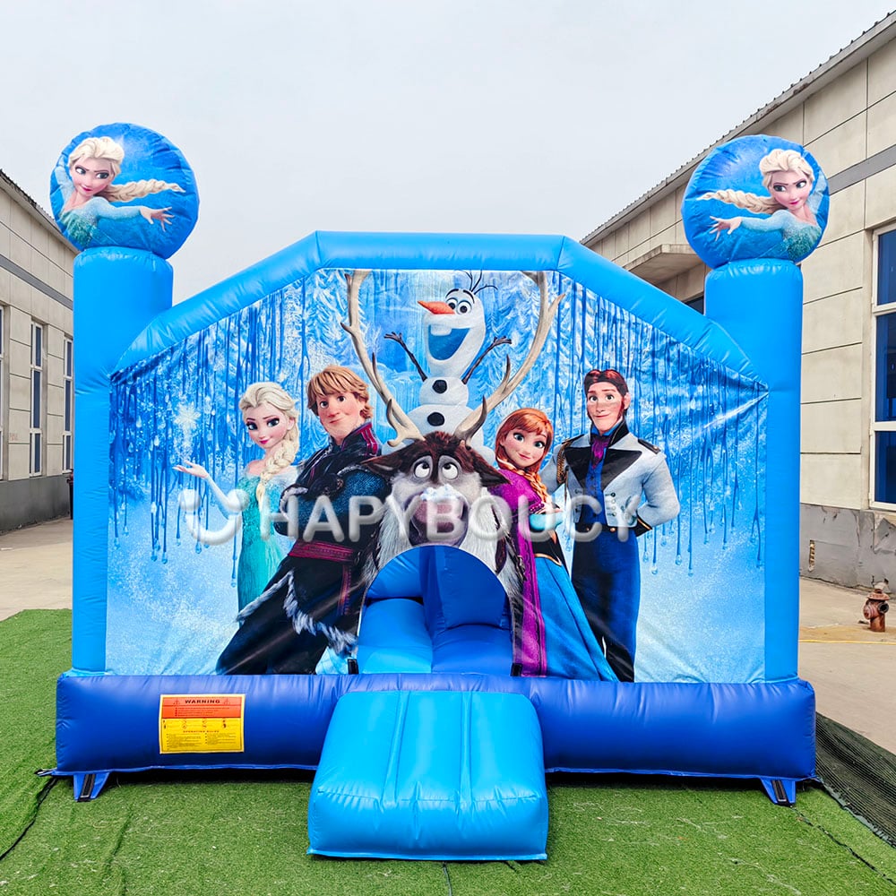 Elsa Inflatable Bounce House with Slide Kids Moonwalk Inflatable Bouncer Frozen Bouncy Castle