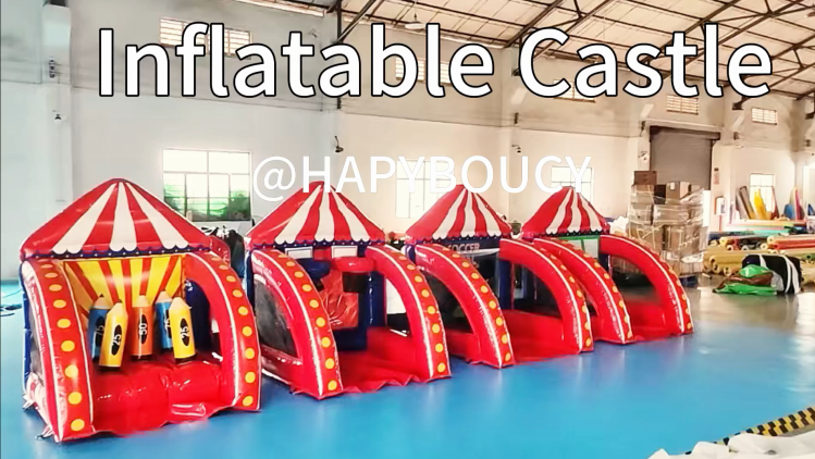 Inflatable multi-functional sports castle